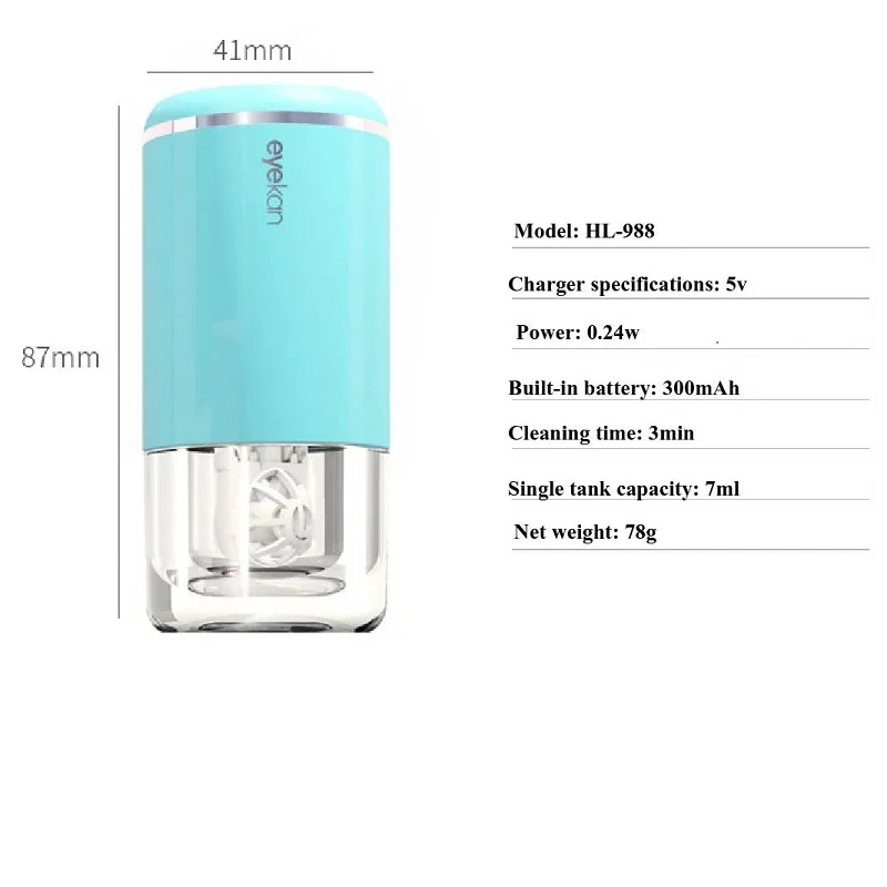 USB Contact Lens Ultrasonic Cleaner Portable Beauty Contact Electric Cleaner Automatic Cleaning Restoring Instrument 5V
USB Contact Lens Ultrasonic Cleaner Portable Beauty Contact Electric Cleaner Automatic Cleaning Restoring Instrument 5V