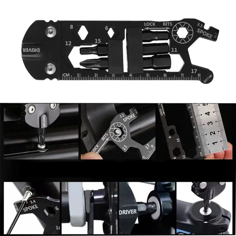 A5KC 16 in 1 Multifunctional Repair Tool Bicycle Bike Repair Tools EDC Gadget Camping Tools Wrench Kits
A5KC 16 in 1 Multifunctional Repair Tool Bicycle Bike Repair Tools EDC Gadget Camping Tools Wrench Kits