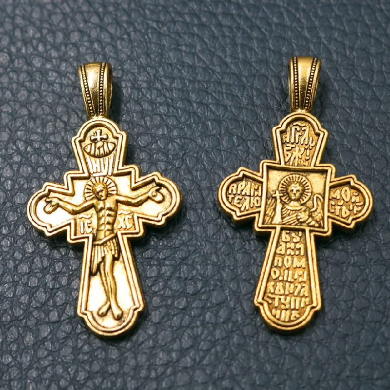 8pcs Antique Gold Color Jesus Crosses Pendant Christianity Bracelet Earrings Metal Accessories DIY Charms Jewelry Crafts Making
8pcs Antique Gold Color Jesus Crosses Pendant Christianity Bracelet Earrings Metal Accessories DIY Charms Jewelry Crafts Making