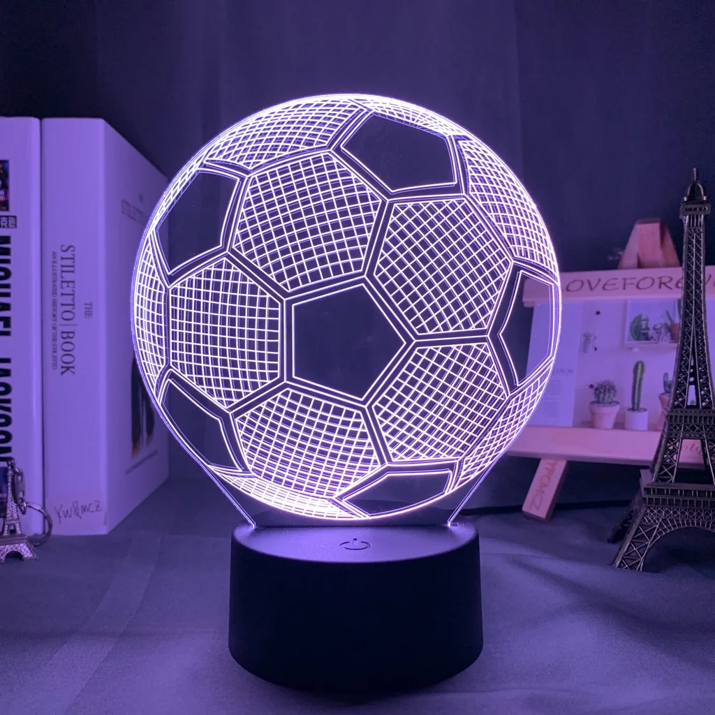 HY 3d Illusion Child Night Light Football Ball Touch Sensor Remote Nightlight for Kids Bedroom Decoration Soccer Table Lamp Gift
HY 3d Illusion Child Night Light Football Ball Touch Sensor Remote Nightlight for Kids Bedroom Decoration Soccer Table Lamp Gift