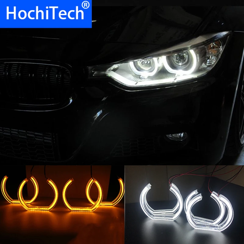 White and Turn Yellow Signal Crystal DTM Style LED Angel Eyes Halo Rings Light kits for BMW 1995-2000 E39 5 series pre-facelift
White and Turn Yellow Signal Crystal DTM Style LED Angel Eyes Halo Rings Light kits for BMW 1995-2000 E39 5 series pre-facelift