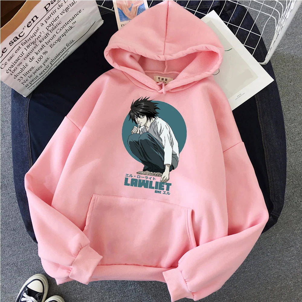 Death Note hoodie Lrw Lawliet anime print unisex student cool sweatshirt Warm Harajuku Street Oversize Korean Couple Hoodies
Death Note hoodie Lrw Lawliet anime print unisex student cool sweatshirt Warm Harajuku Street Oversize Korean Couple Hoodies