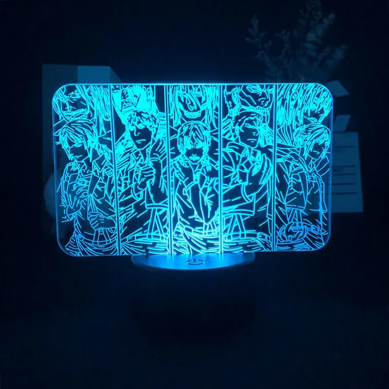 Japanese Anime Attack on Titan Manga 3D Night Light Bluetooth Control for Bright Base Color with Remote Decoration Table Indoor
Japanese Anime Attack on Titan Manga 3D Night Light Bluetooth Control for Bright Base Color with Remote Decoration Table Indoor