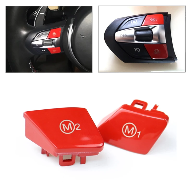 For BMW M3 M4 F80 F82 F83 F10 2pcs Steering Wheel Personalized Red m1m2 Mode Button Custom Switch Replace Cover Red / Blue
For BMW M3 M4 F80 F82 F83 F10 2pcs Steering Wheel Personalized Red m1m2 Mode Button Custom Switch Replace Cover Red / Blue