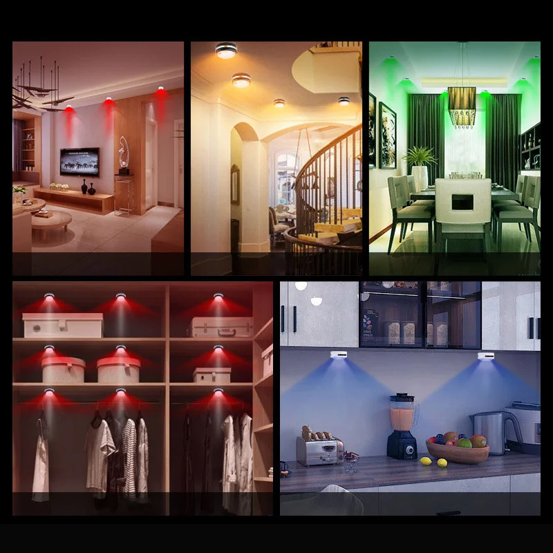 RGB Night Light LED Battery-powered Eye Protection Cabinet Light Press Dimming Circular Atmosphere Decorative Light Lamp
RGB Night Light LED Battery-powered Eye Protection Cabinet Light Press Dimming Circular Atmosphere Decorative Light Lamp