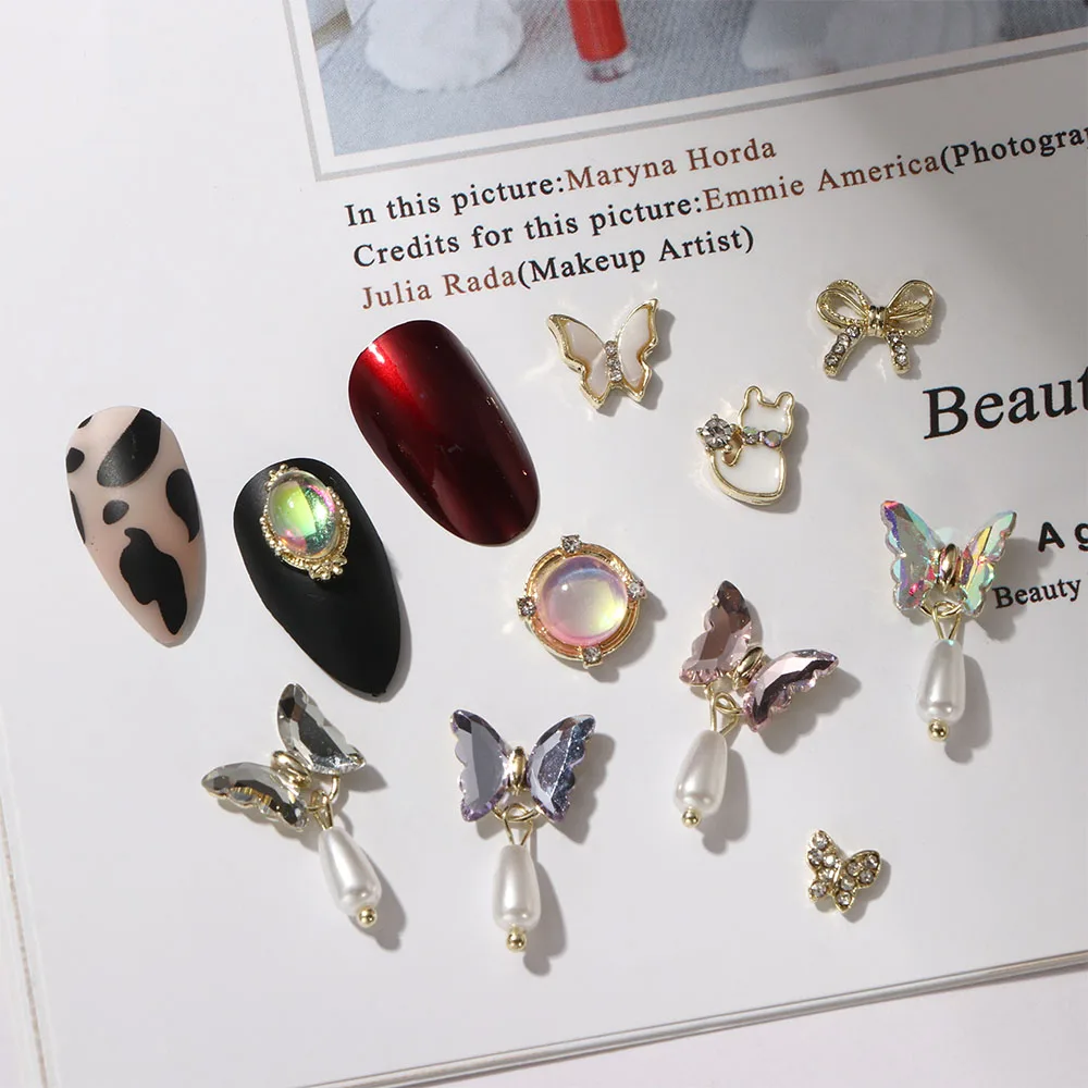 10Pcs/Lot 3D Metal Zircon Nail art Jewelry Crystal Butterfly Alloy Rhinestones Aurora DIY Nail Decorations Manicure Accessories
10Pcs/Lot 3D Metal Zircon Nail art Jewelry Crystal Butterfly Alloy Rhinestones Aurora DIY Nail Decorations Manicure Accessories