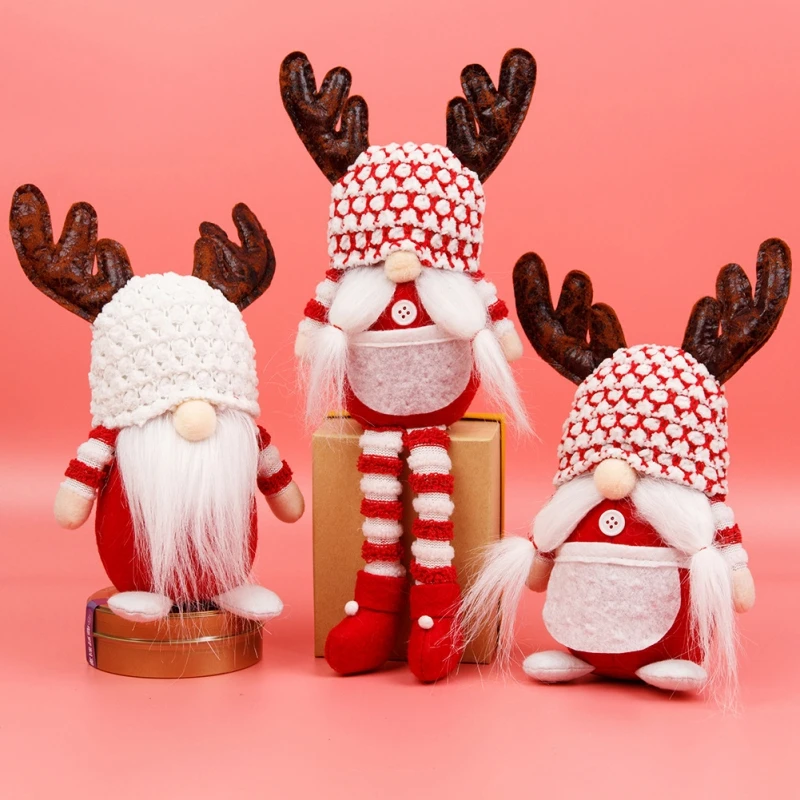 Christmas Gnome Dolls Cute Standing Reindeers Desktop Ornament for Holiday Party Decor New Year Kids Adults Gifts
Christmas Gnome Dolls Cute Standing Reindeers Desktop Ornament for Holiday Party Decor New Year Kids Adults Gifts