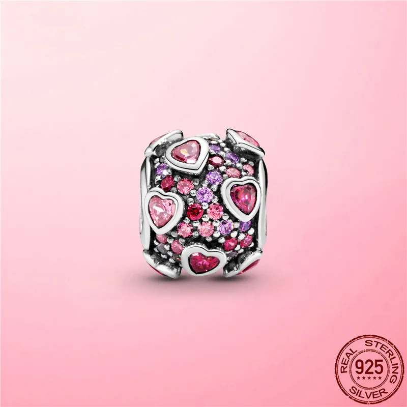 High Quality 100% 925 Sterling Silver Raised Hearts Pave Charm fit Original Pandora Bracelet & Bangle Pink CZ Silver 925 Jewelry
High Quality 100% 925 Sterling Silver Raised Hearts Pave Charm fit Original Pandora Bracelet & Bangle Pink CZ Silver 925 Jewelry