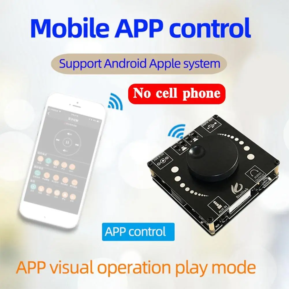 Mini Bluetooth 5.0 Audio Amplifier Board 40W 50W Power Volume For Speaker Control with Control APP USB Disk Jack E1D3
Mini Bluetooth 5.0 Audio Amplifier Board 40W 50W Power Volume For Speaker Control with Control APP USB Disk Jack E1D3