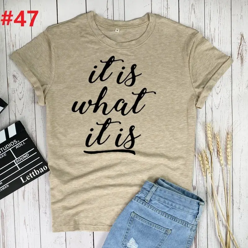 It is What It is Letter 2021 Fashion Printing Top Women Sleeveless Graphic Summer Femme o-Neck Womens Tops Plus Size Ropa Mujer 
It is What It is Letter 2021 Fashion Printing Top Women Sleeveless Graphic Summer Femme o-Neck Womens Tops Plus Size Ropa Mujer