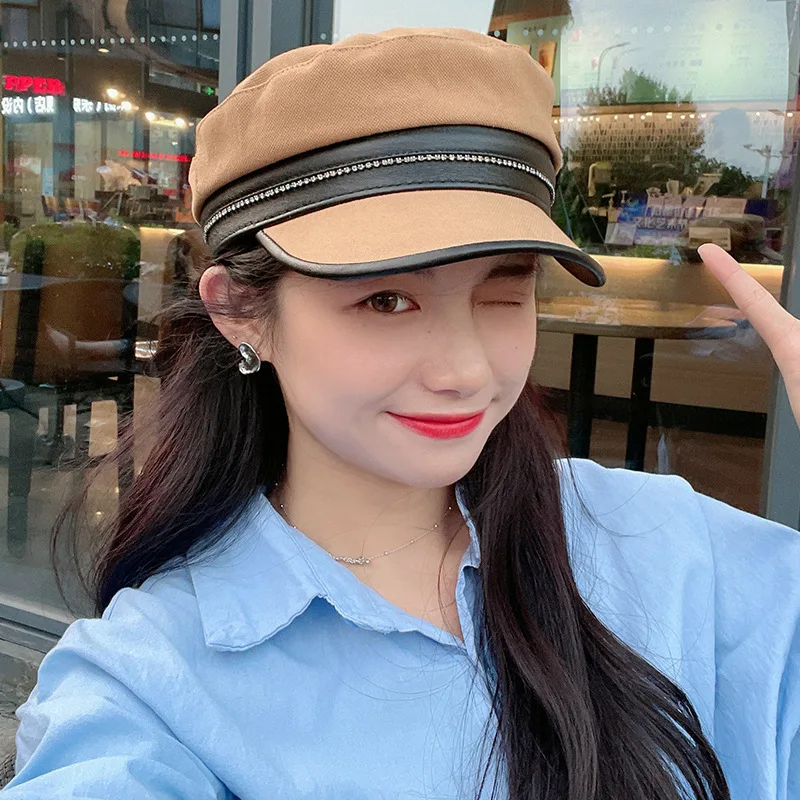 Autumn Winter Beret for Women Retro Octagonal Hat Ladies Newsboy Cap Cotton Painter Hat Female Flat-top Navy Hat Accessories
Autumn Winter Beret for Women Retro Octagonal Hat Ladies Newsboy Cap Cotton Painter Hat Female Flat-top Navy Hat Accessories