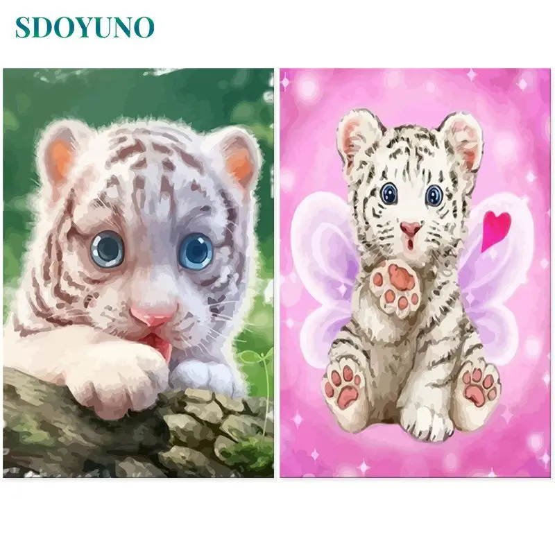SDOYUNO 60x75cm Paint By Numbers Kits Tiger Frame DIY Oil Painting By Numbers On Canvas Animals Handpaint Home Decor Painting
SDOYUNO 60x75cm Paint By Numbers Kits Tiger Frame DIY Oil Painting By Numbers On Canvas Animals Handpaint Home Decor Painting