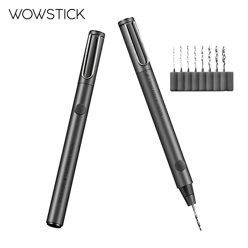 Портативная электрическая мини-дрель Wowstick комплект сделай сам с 8 насадками