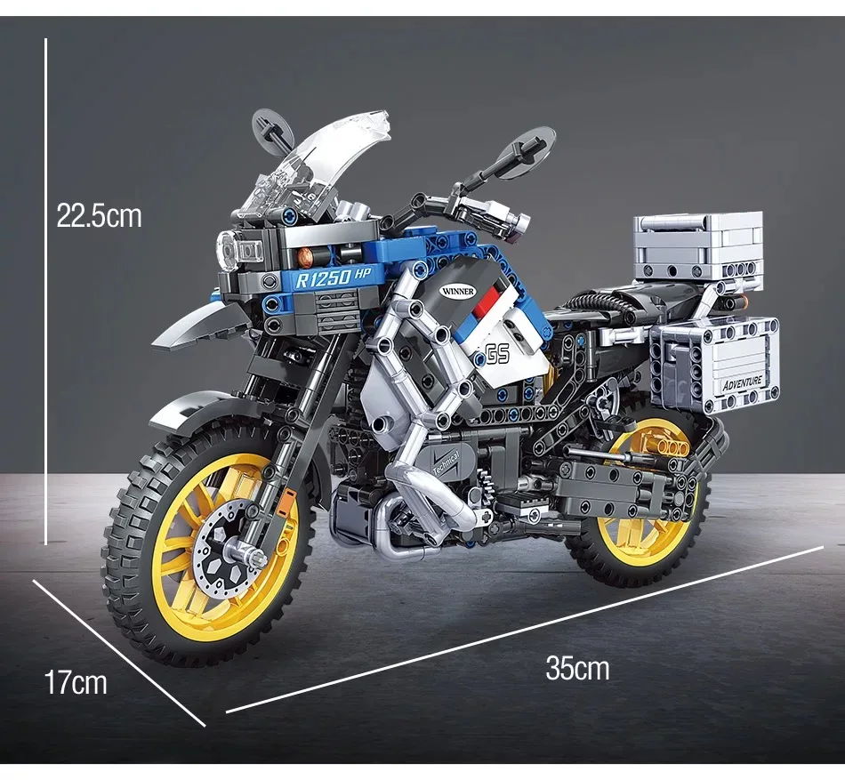 948pcs City Creator MOC Technical Adventure Motorcycle Car Technica Building Blocks 1:6 Motorbike Racing Car Bricks Toys for Kid
948pcs City Creator MOC Technical Adventure Motorcycle Car Technica Building Blocks 1:6 Motorbike Racing Car Bricks Toys for Kid