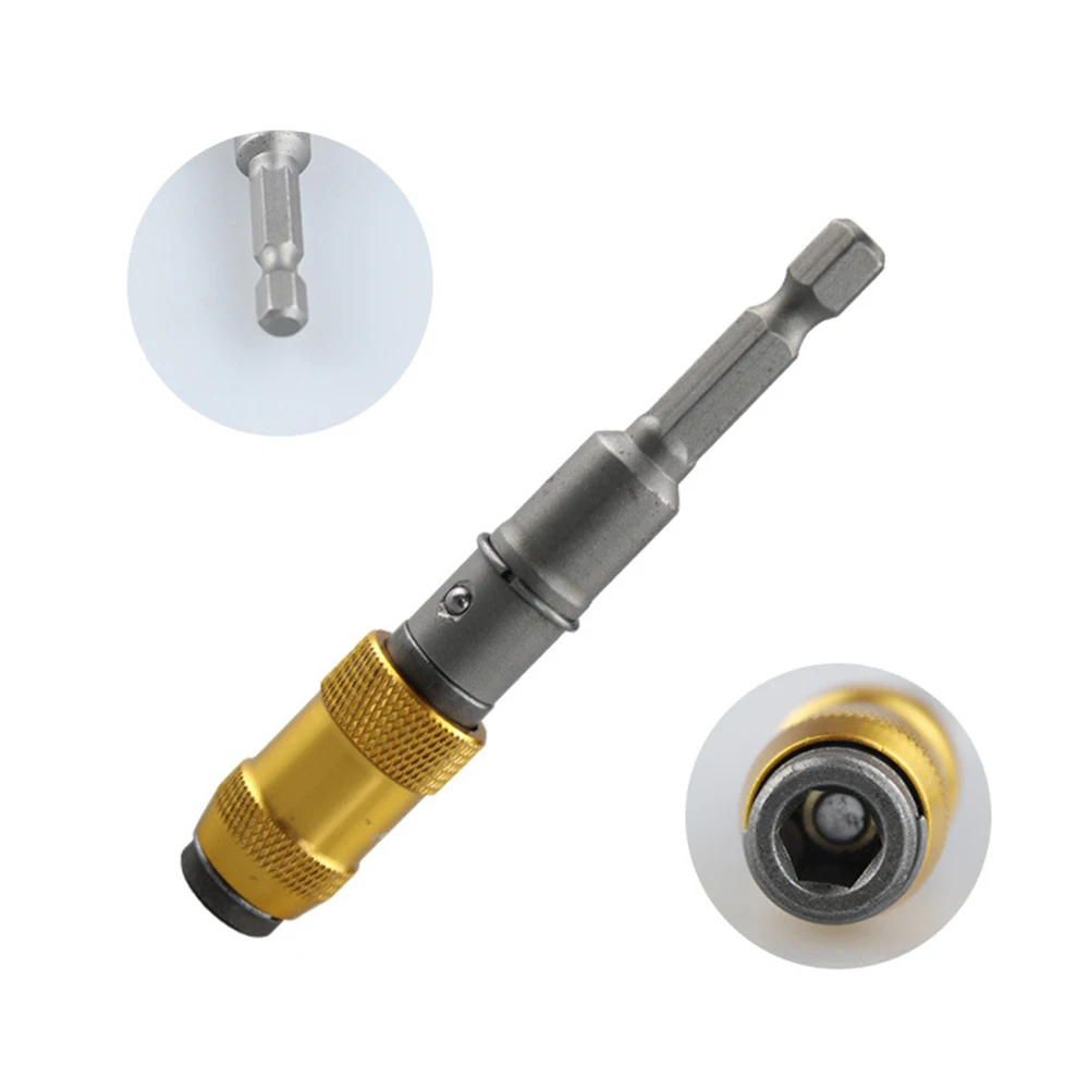 1/4" Magnetic Screw Drill Tip Drill Screw Tool 20 Degrees Bendable Quick Change Lock Magnetic Drill Extender Hex Shank Drill
1/4" Magnetic Screw Drill Tip Drill Screw Tool 20 Degrees Bendable Quick Change Lock Magnetic Drill Extender Hex Shank Drill