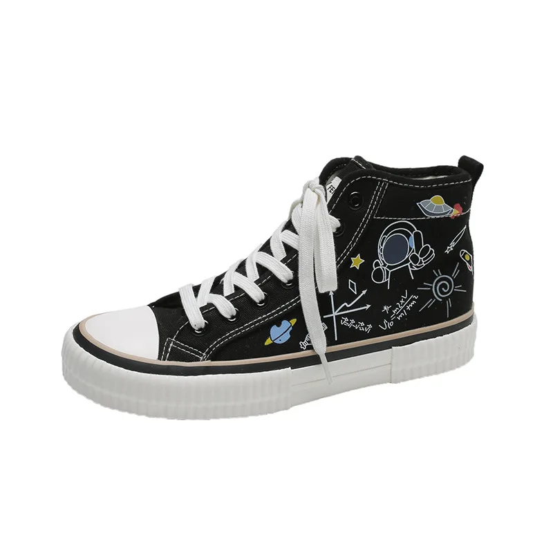 Canvas Shoes Female Student Casual Shoes 2021 Spring New High-top Star Cartoon Elements Breathable Non-slip Wear-resistant
Canvas Shoes Female Student Casual Shoes 2021 Spring New High-top Star Cartoon Elements Breathable Non-slip Wear-resistant