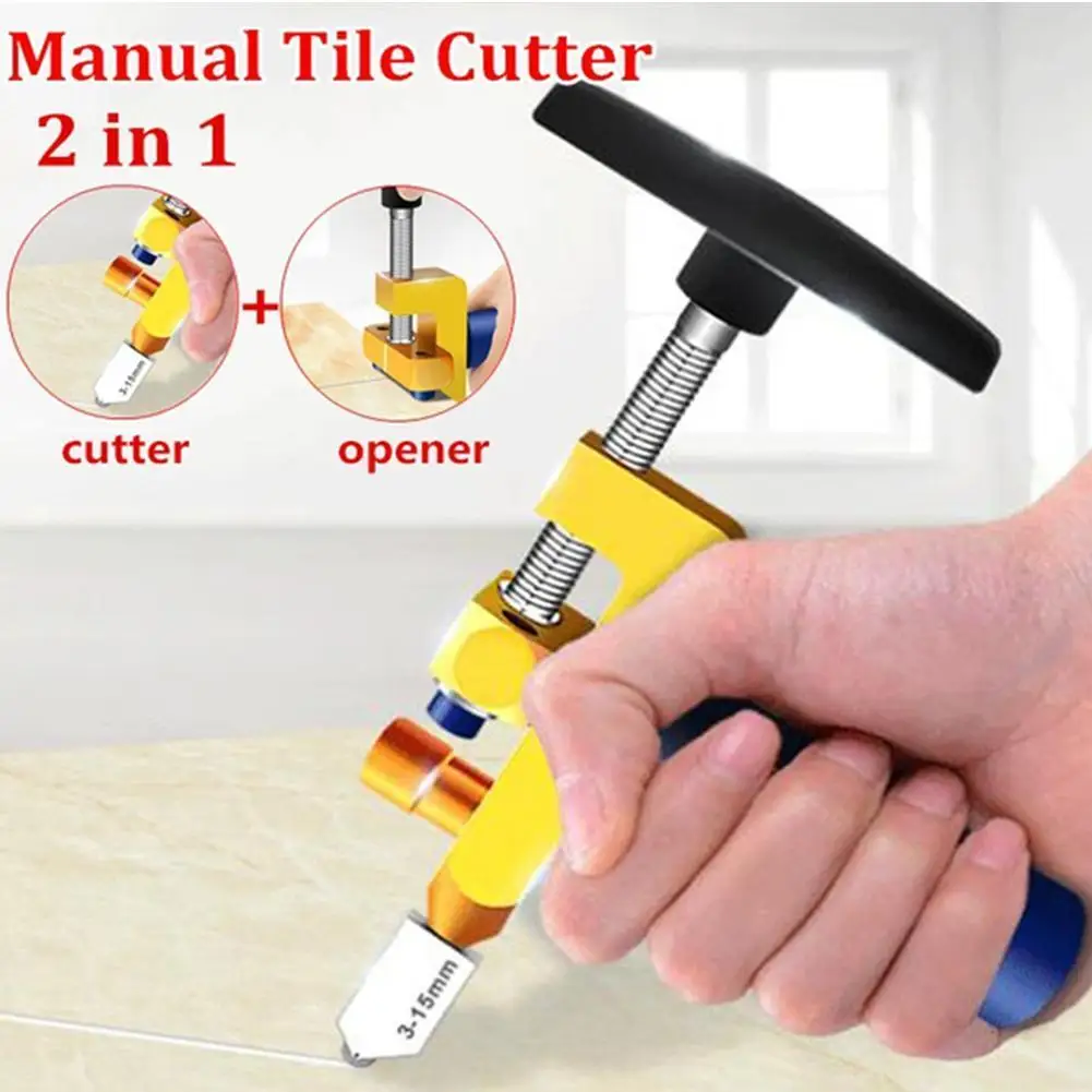 2-in-1 Glass Tile Cutter Professional Glass Tile Cutting Cutting For Tiling Alloy Opening Mirror Glass Cutter Glass Aluminum
2-in-1 Glass Tile Cutter Professional Glass Tile Cutting Cutting For Tiling Alloy Opening Mirror Glass Cutter Glass Aluminum