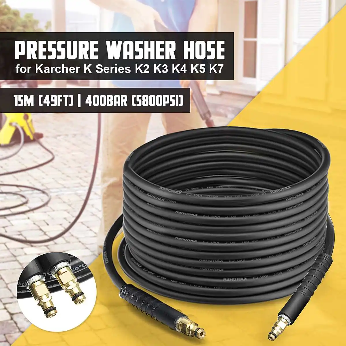 Удлинительный шланг для мойки высокого давления Karcher K Series K2, K3, K4, K5, K7, 15 м
Удлинительный шланг для мойки высокого давления Karcher K Series K2, K3, K4, K5, K7, 15 м