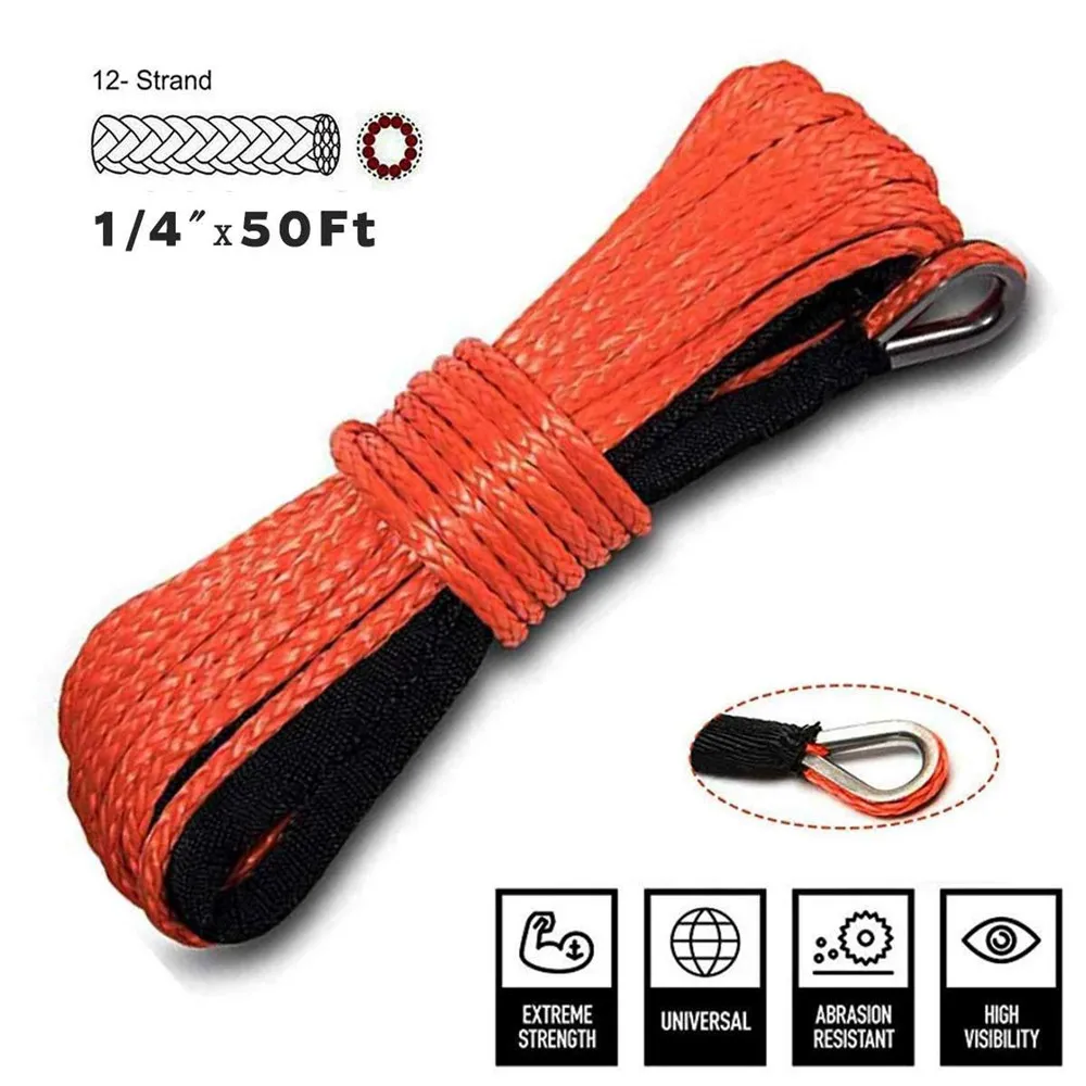 2022 7700lbs 6mmx15m Car Tow Rope Tow Strap Electric Winch Rope High-strength Fiber Car Wash Maintenance Rope Synthetic Tractio
2022 7700lbs 6mmx15m Car Tow Rope Tow Strap Electric Winch Rope High-strength Fiber Car Wash Maintenance Rope Synthetic Tractio