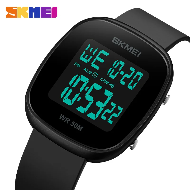 

Часы наручные SKMEI мужские с хронографом, роскошные брендовые модные спортивные водонепроницаемые цифровые светодиодные, с будильником