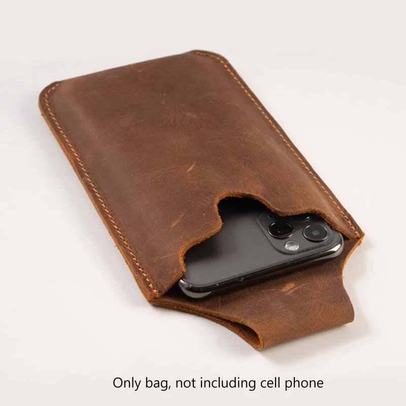 Ultra-Thin Crazy Horse Leather Mobile Phone Waist Bag Outdoor Camping Hunting Waterproof Phone Bag
Ultra-Thin Crazy Horse Leather Mobile Phone Waist Bag Outdoor Camping Hunting Waterproof Phone Bag