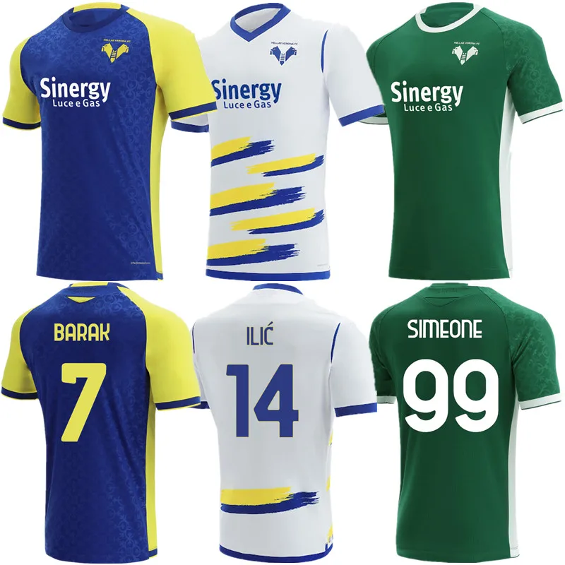 Hellas Verona soccer jerseys home 2021 22 SIMEONE ILIC CAPRARI KALINIC LAZOVIC BARAK FARAONI LASAGNA Football Shirts Kit
Hellas Verona soccer jerseys home 2021 22 SIMEONE ILIC CAPRARI KALINIC LAZOVIC BARAK FARAONI LASAGNA Football Shirts Kit