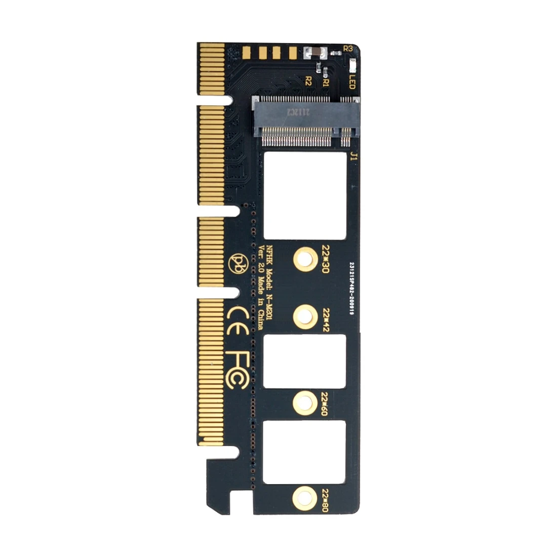 Chenyang NGFF NVME M-key M.2 SSD to PCI-E Express 3.0 16x X4 Adapter without Bracket 
Chenyang NGFF NVME M-key M.2 SSD to PCI-E Express 3.0 16x X4 Adapter without Bracket