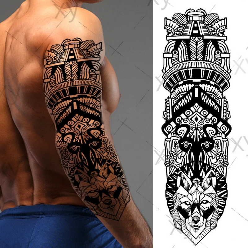 Водостойкая Временная тату-наклейка, тотем, волк, узор, на всю руку, большой размер, рукав, тату, искусственная татуировка, флэш-тату для мужч...
Водостойкая Временная тату-наклейка, тотем, волк, узор, на всю руку, большой размер, рукав, тату, искусственная татуировка, флэш-тату для мужч...