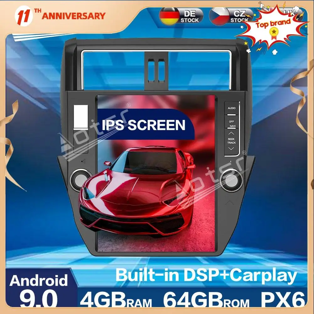 Aorts Tesla Style PX6 Android 9.0 4+64GB For TOYOTA LAND CRUISER Prado 150 2010 + Car Radio Player Auto Stereo HD GPS Navigation
Aorts Tesla Style PX6 Android 9.0 4+64GB For TOYOTA LAND CRUISER Prado 150 2010 + Car Radio Player Auto Stereo HD GPS Navigation