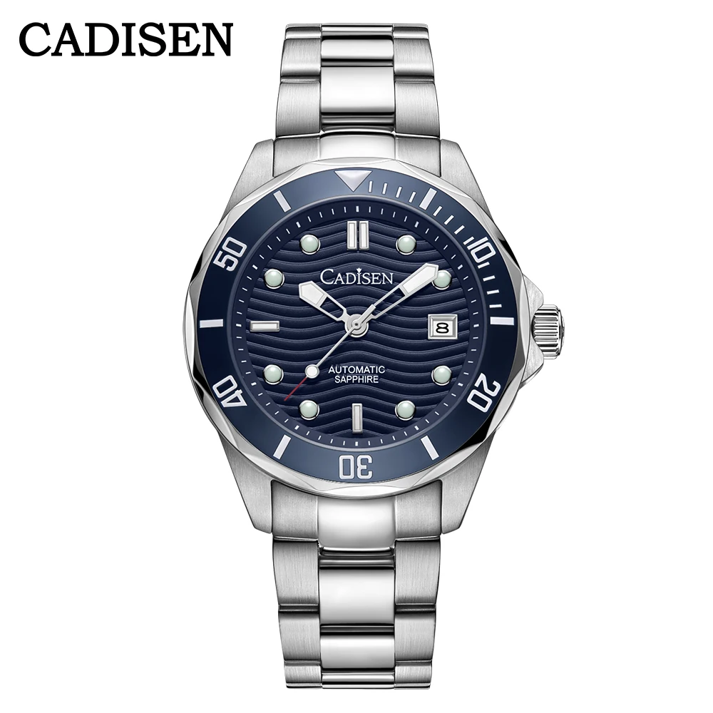 

CADISEN New Men Mechanical Wristwatch Luxury Ceramic Bezel Automatic Watch Sapphire MIYOTA 8215 Watch for Men Relogio Masculino