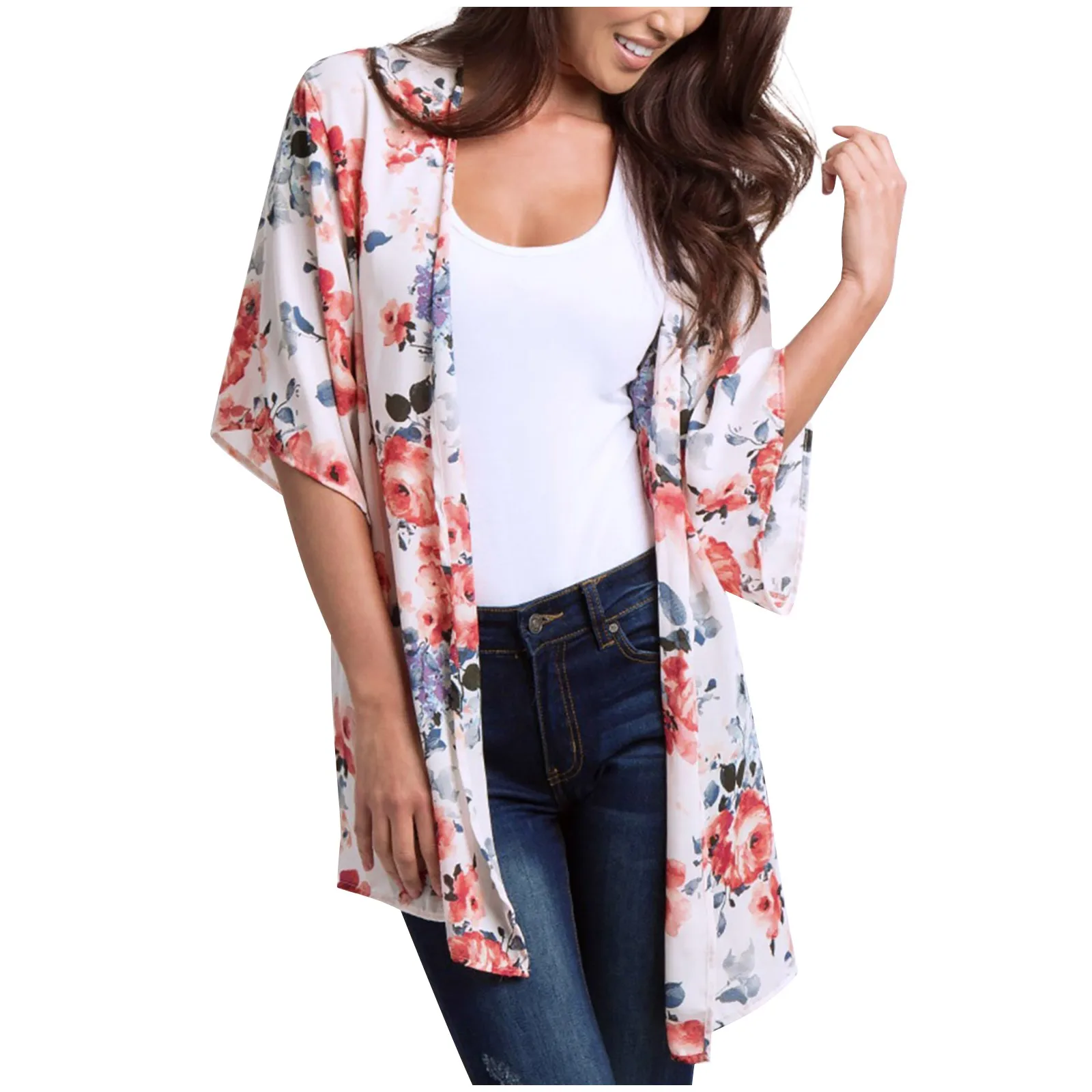 Floral Printed Women's Cardigan Kimono Cardigans Loose Femme Clothing Shawl Beachwear Boho Casual Summer Cotton Female Blouse
Floral Printed Women's Cardigan Kimono Cardigans Loose Femme Clothing Shawl Beachwear Boho Casual Summer Cotton Female Blouse