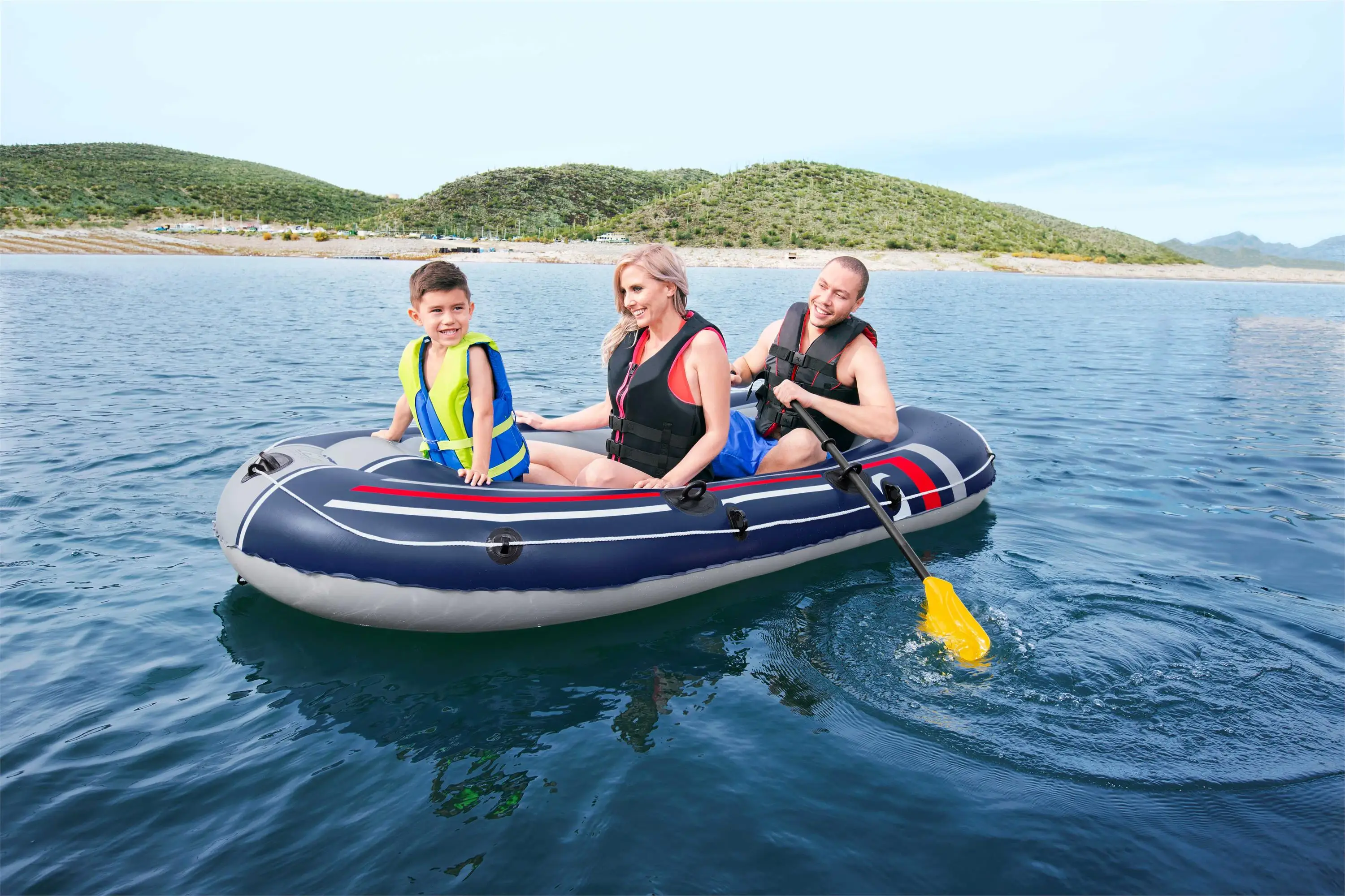 Bestway 61068 Treck X2 Inflatable Raft Set Inflatable Fishing Boat Rowing Boats 2.55m X 1.27m
Bestway 61068 Treck X2 Inflatable Raft Set Inflatable Fishing Boat Rowing Boats 2.55m X 1.27m