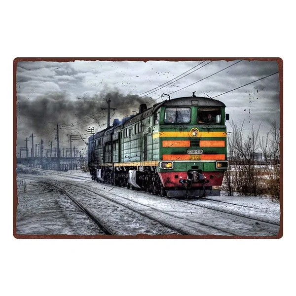 Железнодорожные металлические знаки, жестяные знаки, забавные домашние украшения в стиле ретро 
Железнодорожные металлические знаки, жестяные знаки, забавные домашние украшения в стиле ретро