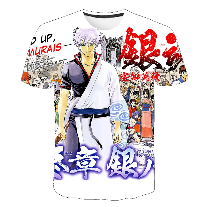 Boy Girls Anime Japanese Gintama T-shirt Summer Tops Streetwear 3D Print Ulzzang T-shirt Children Kawaii Graphic Teen Tees
Boy Girls Anime Japanese Gintama T-shirt Summer Tops Streetwear 3D Print Ulzzang T-shirt Children Kawaii Graphic Teen Tees
