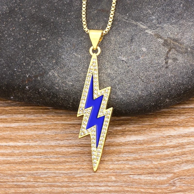Nidin New Design Lightning Shape Pendant for Women Fashion Chain Choker Necklaces Collar Charm Femme Party Bar Jewelry Gift
Nidin New Design Lightning Shape Pendant for Women Fashion Chain Choker Necklaces Collar Charm Femme Party Bar Jewelry Gift