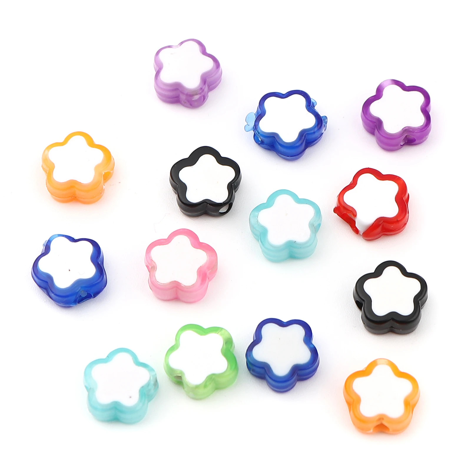 200 PCs 10x9mm Acrylic Beads Flower Star Shape At Random Color Loose Spacer Beads For Jewerly Making DIY Bracelet Accessories
200 PCs 10x9mm Acrylic Beads Flower Star Shape At Random Color Loose Spacer Beads For Jewerly Making DIY Bracelet Accessories