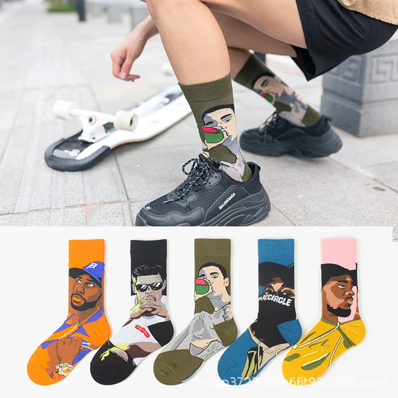 Cartoon animation cotton socks trend tube socks breathable cotton autumn and winter jacquard tide brand men and women socks
Cartoon animation cotton socks trend tube socks breathable cotton autumn and winter jacquard tide brand men and women socks