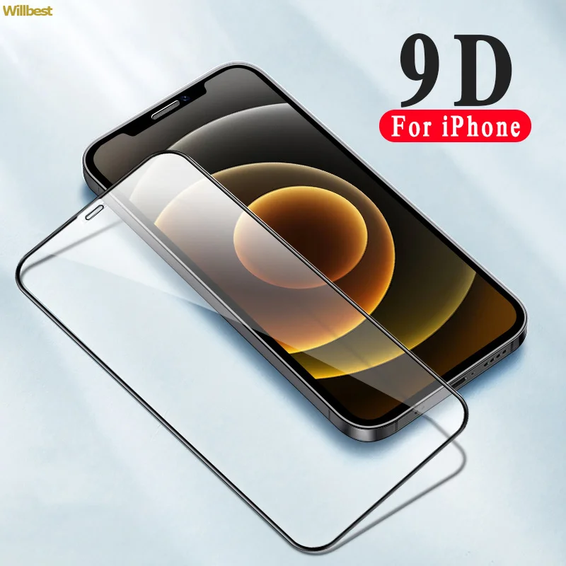 9H прозрачное закаленное стекло для IPhone 11 12 13 Pro Max Mini X Xs XR Iphone 6 6S 7 8 Plus