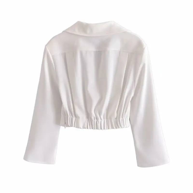 HWLZLTZHT 2021 White Shirt Women Pleated Collared Shirts Woman Summer Long Sleeve Crop Top Woman Casual Blouses Female Tunics
HWLZLTZHT 2021 White Shirt Women Pleated Collared Shirts Woman Summer Long Sleeve Crop Top Woman Casual Blouses Female Tunics