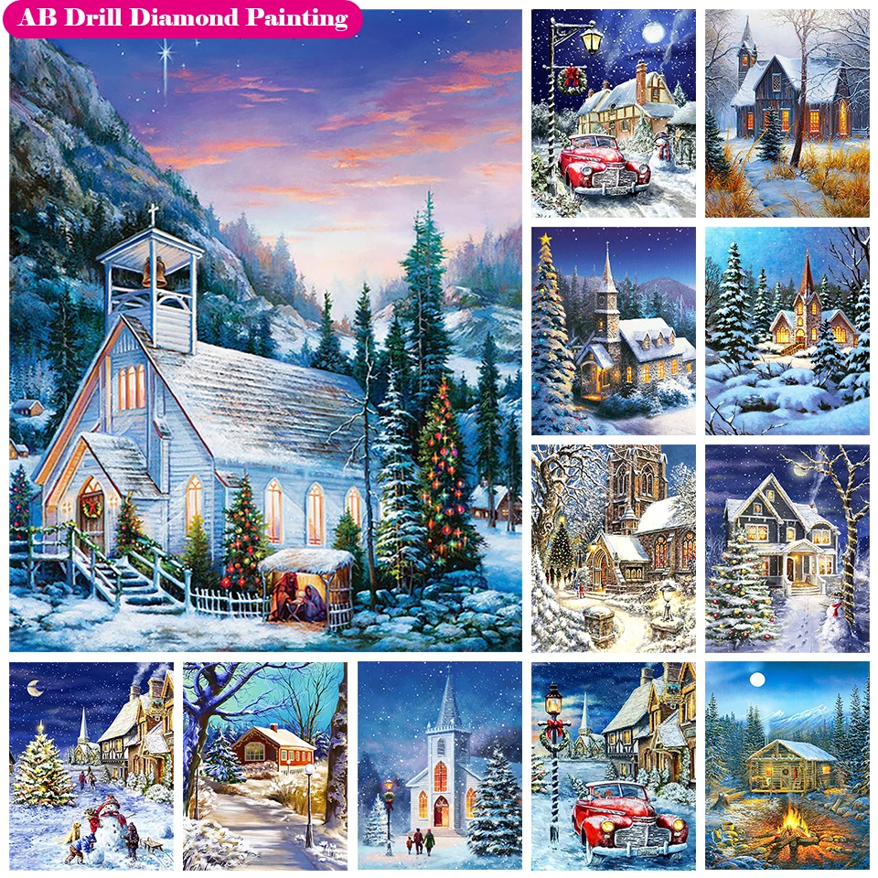 Zipper Bag Full Square/round Diamond Snow House AB Diamond Painting Kit Car Diamond Painting Embroidery Snowman Diamond Mosaic
Zipper Bag Full Square/round Diamond Snow House AB Diamond Painting Kit Car Diamond Painting Embroidery Snowman Diamond Mosaic