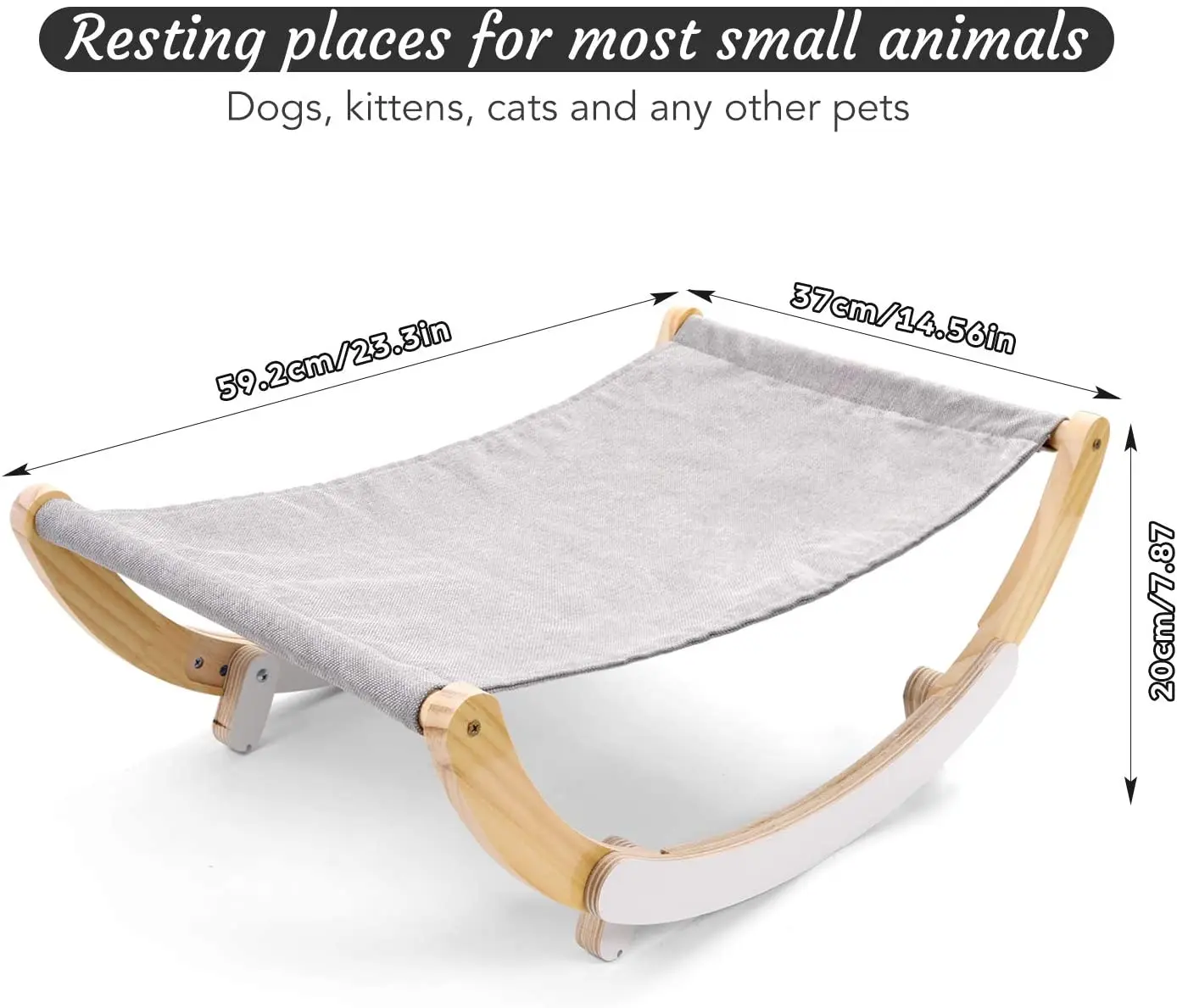 2 in 1 Pet Cradle and Hammock Cat Hammock Wooden Pet Bed Cat Bed Cats Furniture 
2 in 1 Pet Cradle and Hammock Cat Hammock Wooden Pet Bed Cat Bed Cats Furniture