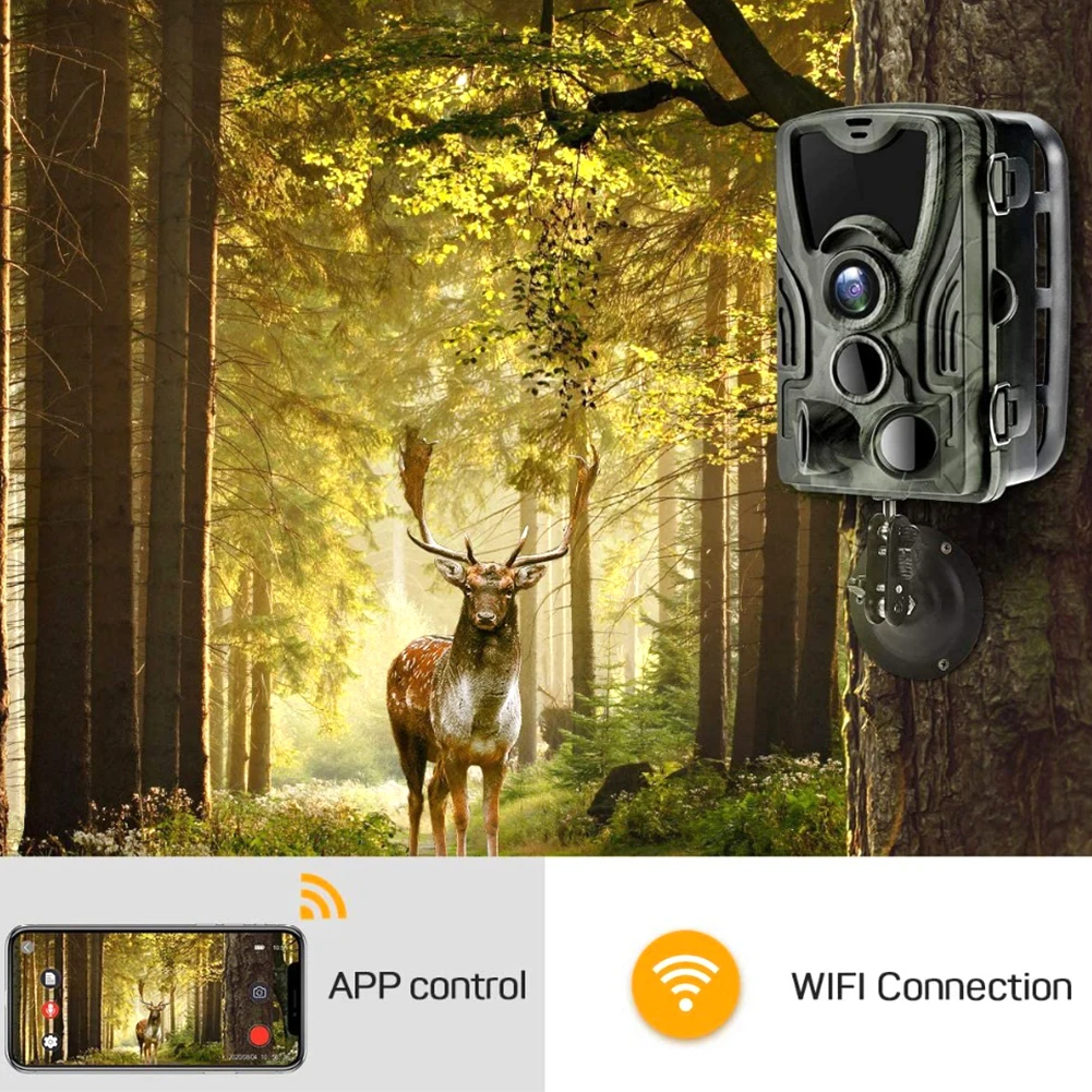 WiFi Hunting Trail Camera Portable Infrared 1296P HD Wireless Camcorder Waterproof Night Vision Camera Wildlife Monitoring
WiFi Hunting Trail Camera Portable Infrared 1296P HD Wireless Camcorder Waterproof Night Vision Camera Wildlife Monitoring