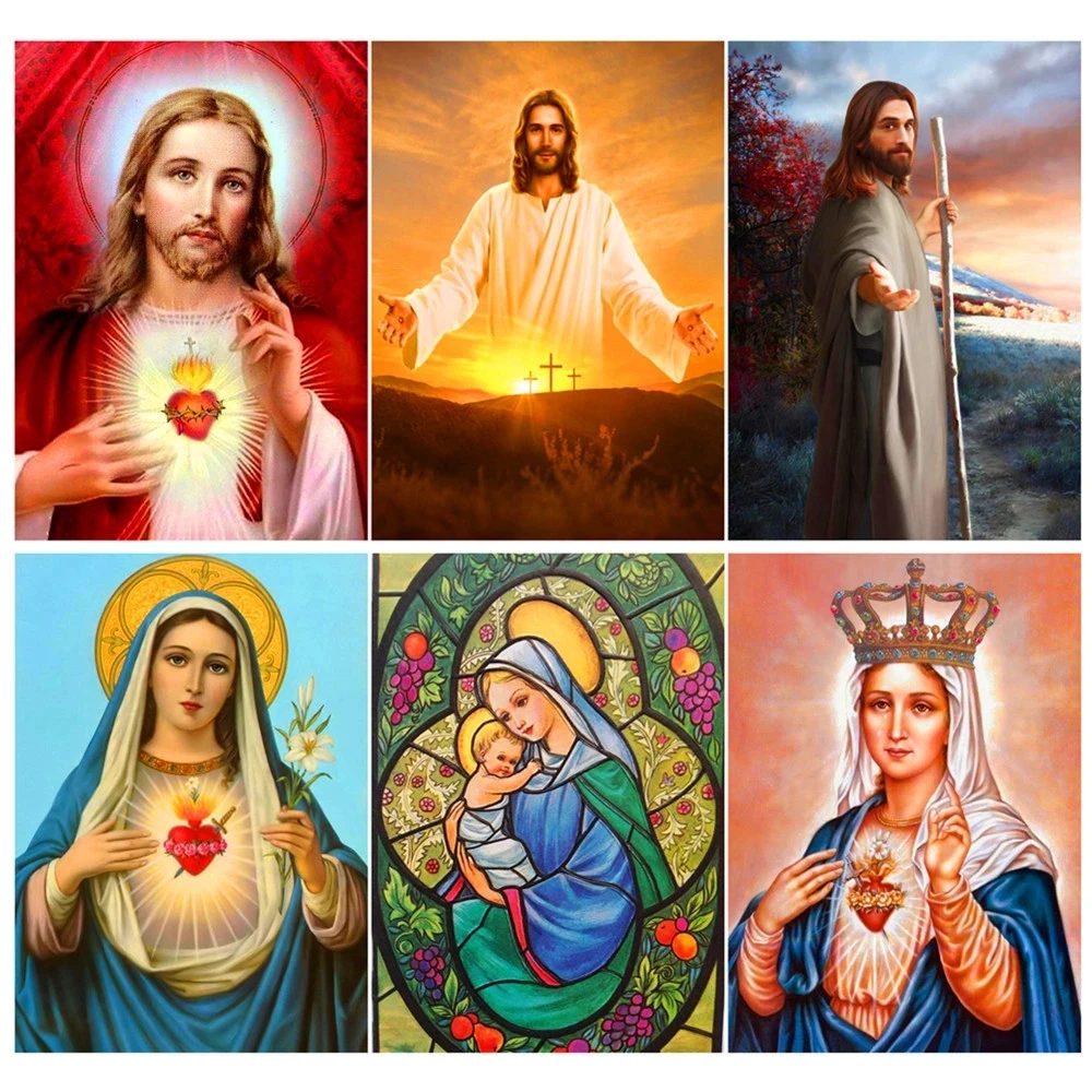 Full Diamond 5D Religious Diamond Painting Jesus/Virgin DIY Diamond Embroidery Kit Home Decor
Full Diamond 5D Religious Diamond Painting Jesus/Virgin DIY Diamond Embroidery Kit Home Decor