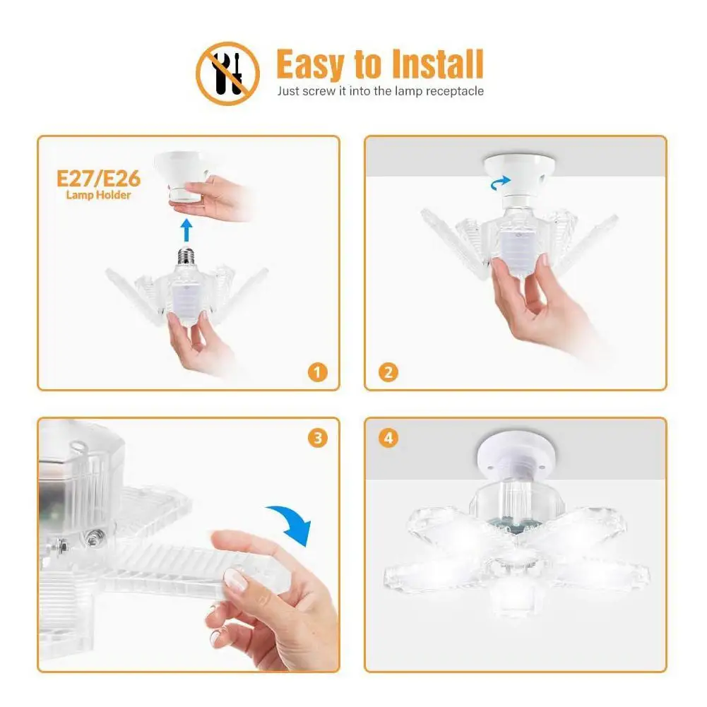 Led Garage Light Led High Bay Workshop Ceiling Light Warehouse Adjustable Lighting Lamp Deformable 100W Blade 5 Lamp For Ga U1Y7
Led Garage Light Led High Bay Workshop Ceiling Light Warehouse Adjustable Lighting Lamp Deformable 100W Blade 5 Lamp For Ga U1Y7