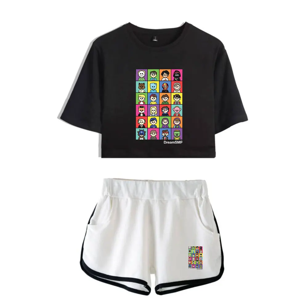 Dream SMP Women Sets Pullover Elastic Waist Harajuku Suits Short Tops Streetwear Two Piece Sets Sportswear
Dream SMP Women Sets Pullover Elastic Waist Harajuku Suits Short Tops Streetwear Two Piece Sets Sportswear