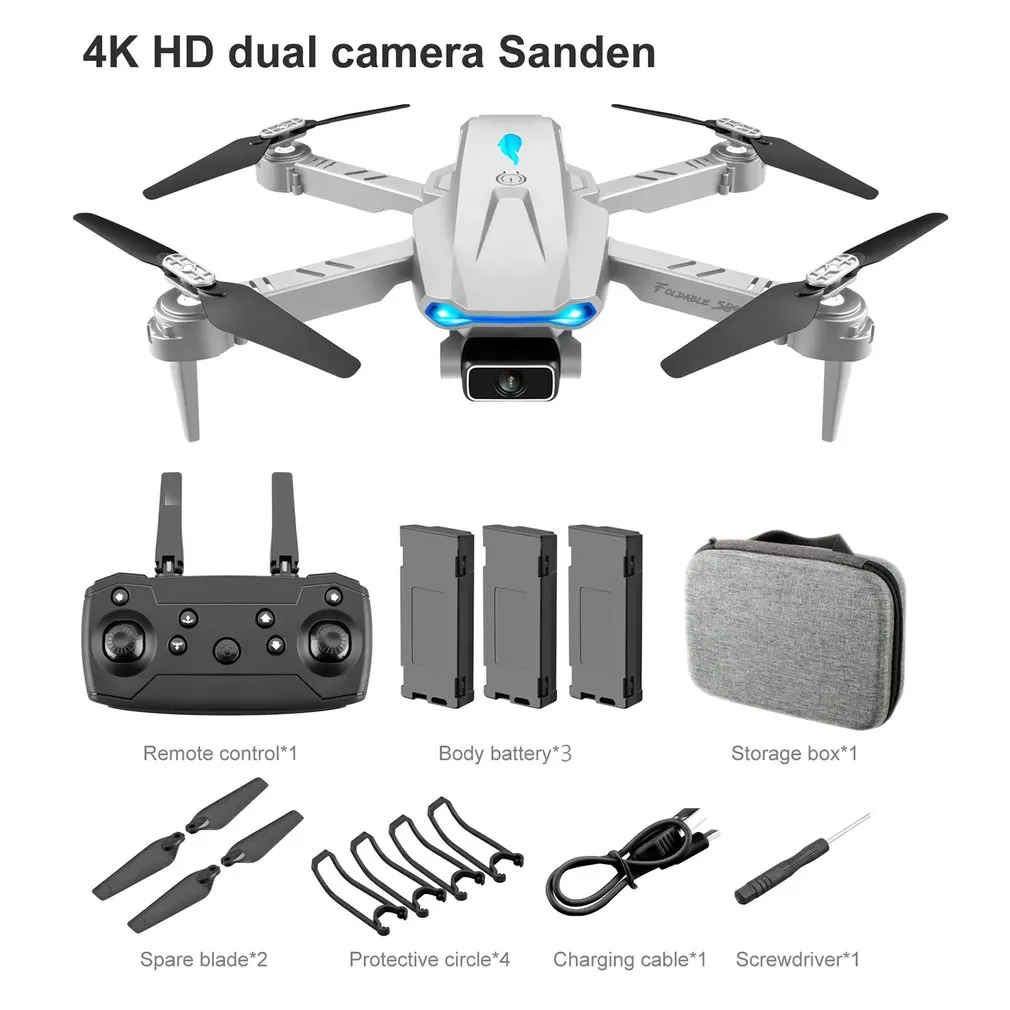 YLR/C S89 Folding Four Axis Aircraft Remote Control Aerial UAV Fixed Height Function Trajectory Flight One Button Take-off
YLR/C S89 Folding Four Axis Aircraft Remote Control Aerial UAV Fixed Height Function Trajectory Flight One Button Take-off