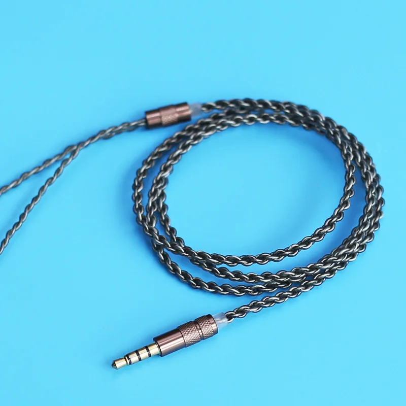 Сменный кабель для наушников DIY 3 5 мм с микрофоном 4 жильный аудиокабель OFC 125 см