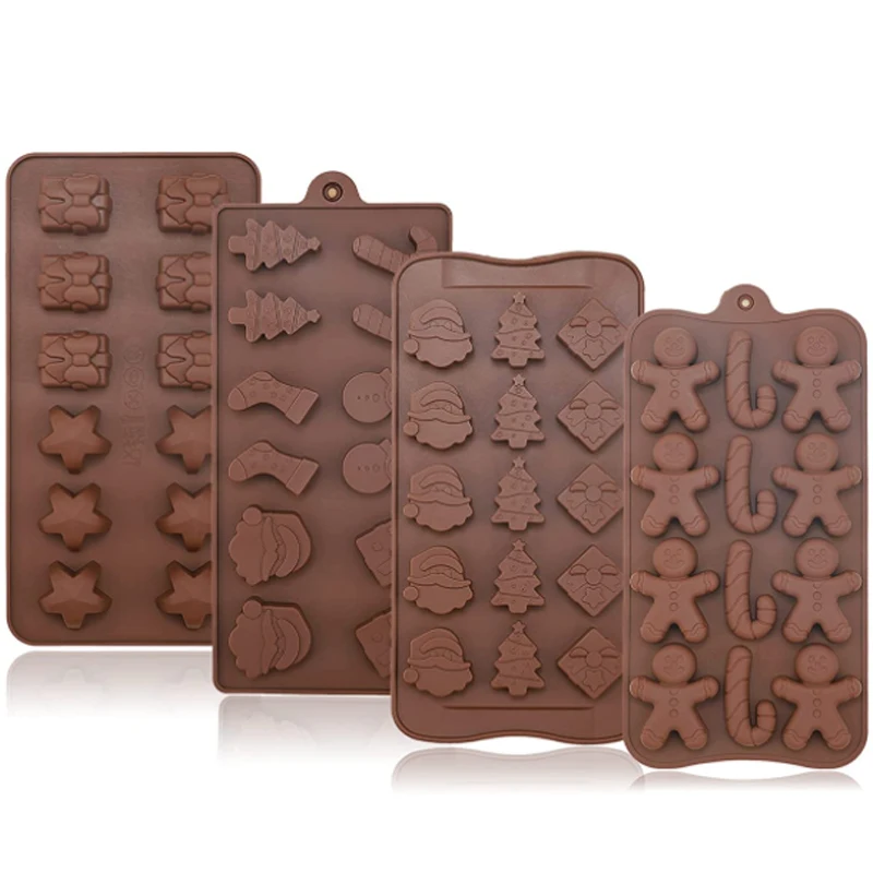 Christmas Chocolate Mold Silicone Candy Santa Snowman Fudge Mold DIY Gingerbread Muffin Candy Biscuit Cake Soap Ice Cubes
Christmas Chocolate Mold Silicone Candy Santa Snowman Fudge Mold DIY Gingerbread Muffin Candy Biscuit Cake Soap Ice Cubes