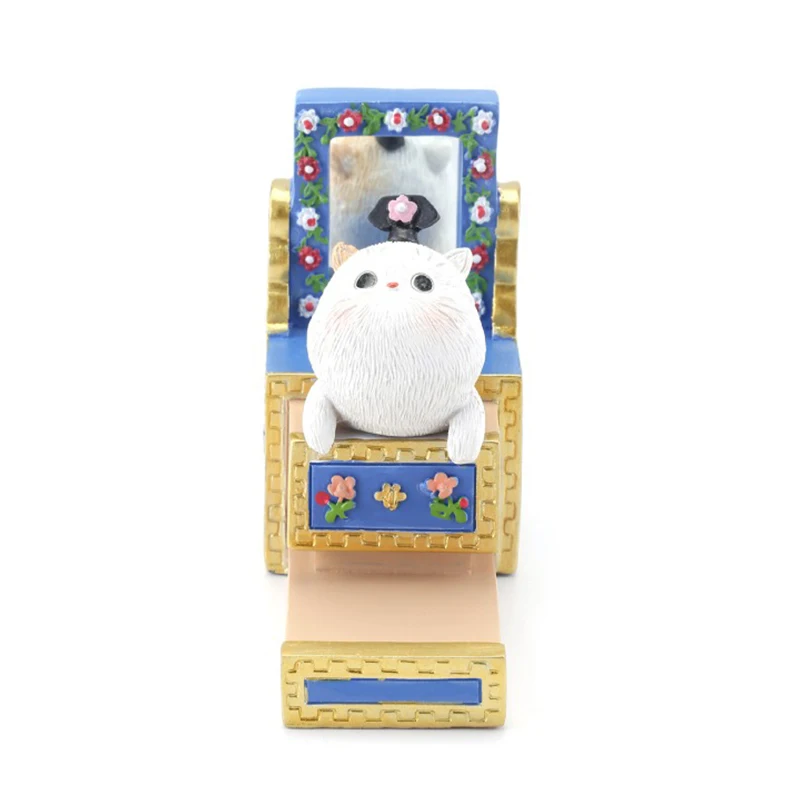Resin Ornament Dressing Table with Mirror Cat Mobile Phone Holder Stand Desktop Mobile Phone Holder Decoration for Home Office
Resin Ornament Dressing Table with Mirror Cat Mobile Phone Holder Stand Desktop Mobile Phone Holder Decoration for Home Office