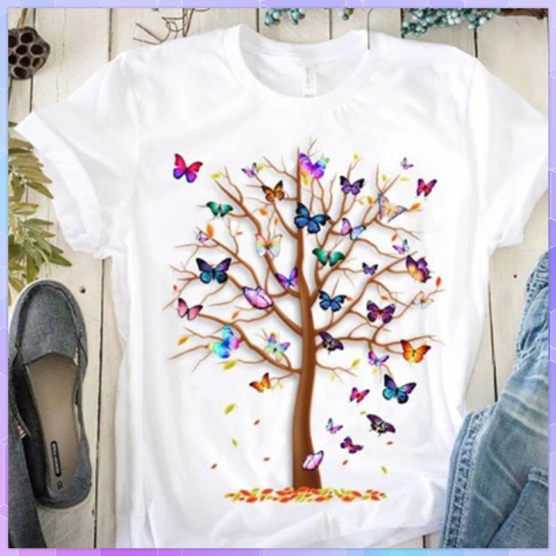 Butterfly Tree Print Oversized T-shirt Woman Short Sleeve T-shirts 2021 Summer Harajuku Tshirts Casual Round Neck Top Tee Shirt
Butterfly Tree Print Oversized T-shirt Woman Short Sleeve T-shirts 2021 Summer Harajuku Tshirts Casual Round Neck Top Tee Shirt